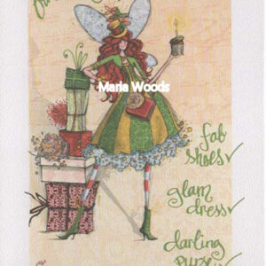 Maria Woods "Sparkle Fairies" Birthday Foil Card #99628