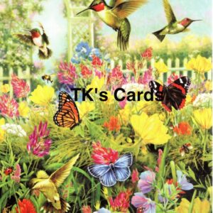 Greg Giordano "Hummingbirds & Arbor" Birthday Card #11772