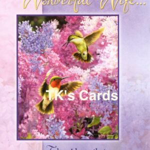 Greg Giordano "Hummingbirds" Mother's Day Wife Card #24356