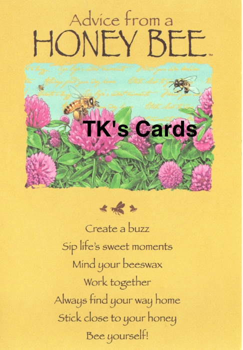 Your True Nature "Advice Honey Bee" Belated Birthday Card #60397 - TK's ...