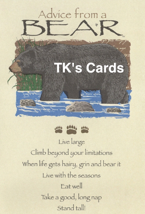 Your True Nature "Advice Bear" Birthday Card #60270 - TK's Cards