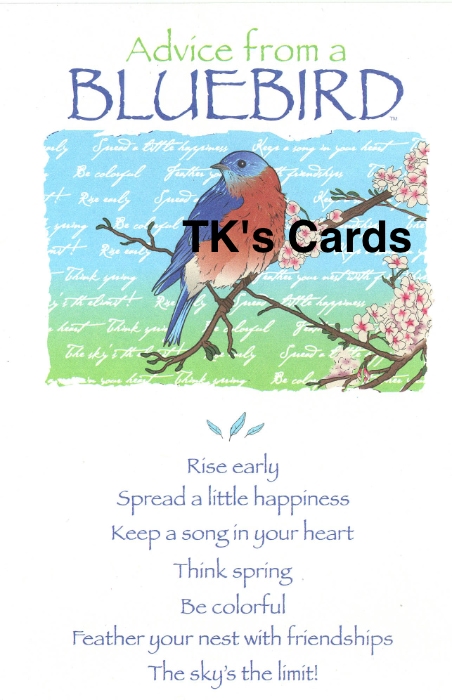 Your True Nature "Advice Bluebird" Birthday Card #60271 - TK's Cards