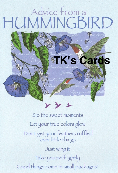 Your True Nature "Advice Hummingbird" Birthday Card #60274 - TK's Cards