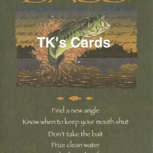 Your True Nature "Advice Bass Fish" Birthday Card #60276