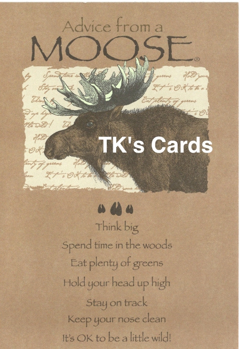 Your True Nature "Advice Moose" Birthday Card #60279 - TK's Cards