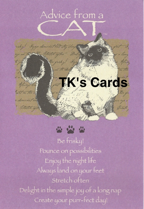 Your True Nature "Advice Cat" Birthday Card #60281 - TK's Cards