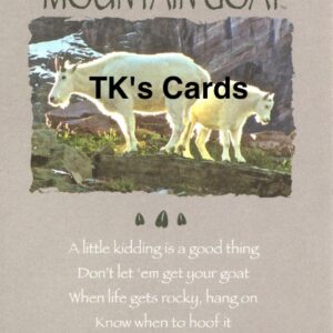 Your True Nature "Advice Mountain Goat" Birthday Card #60394