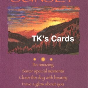 Your True Nature "Advice Sunset" Encouragement Card #60407