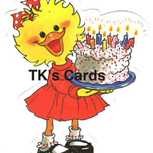 Suzy's Zoo Scrapbook "Suzy with Cake" Die-Cut Character #DCT5901