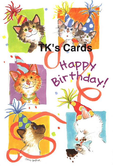 Suzy's Zoo "Birthday Cats in Hats" Birthday Die-Cut Card #HB6269 - TK's ...